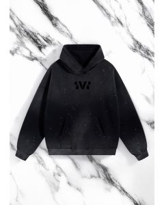 Oversized RVR Distressed Hoodie 25's Black