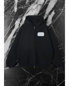 Limited edition Oversized RVR 24's collection Zip Hoodie Black